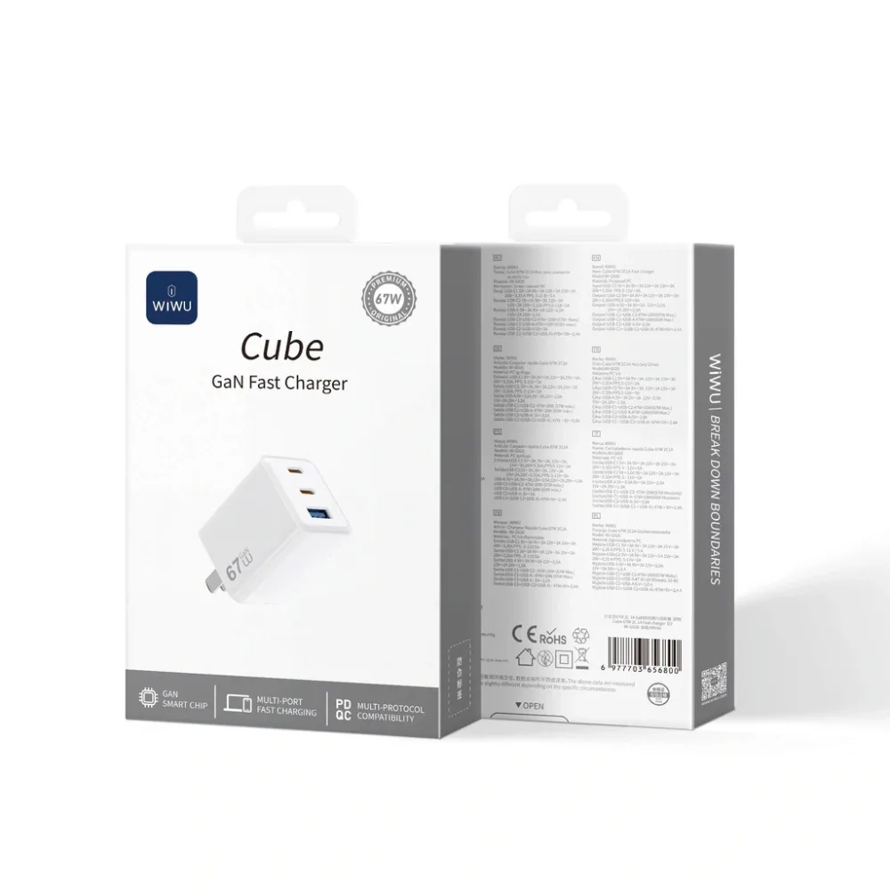 Củ sạc 67W 2C 1A WiWu Cube G026