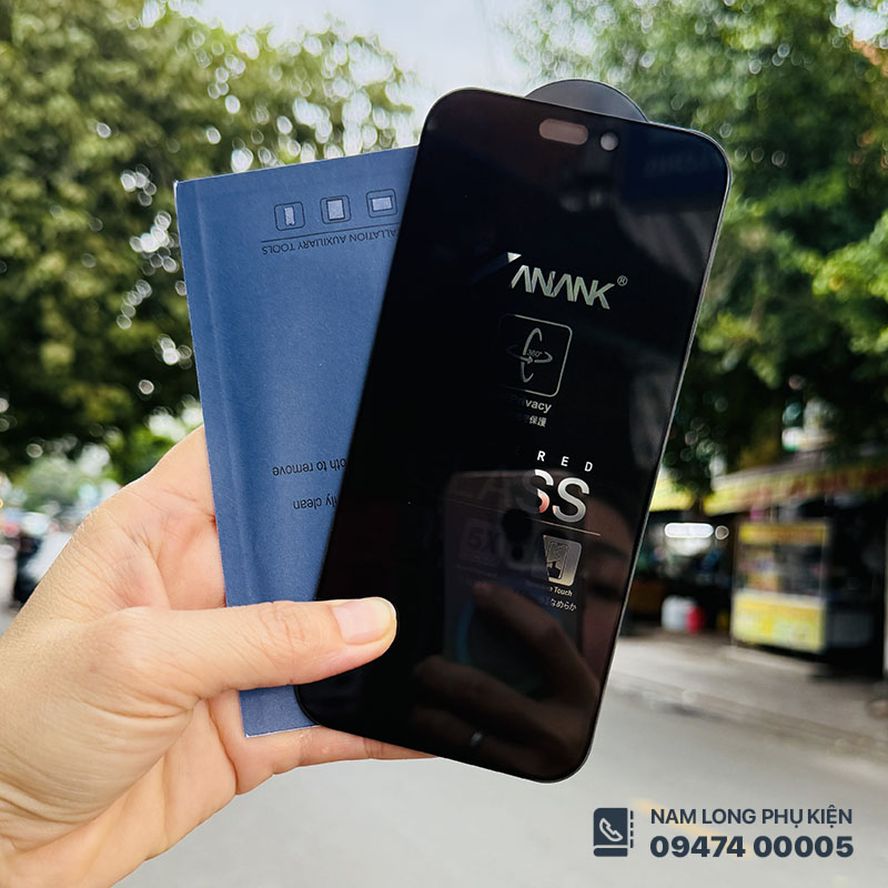 Cường Lực ANANK Chống Nhìn Trộm iPhone 16 Series Chính Hãng