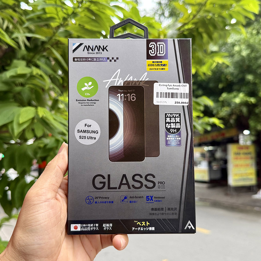 Dán Cường Lực Samsung S25, S25+, S25 Ultra Anank Privacy Bảo Mật