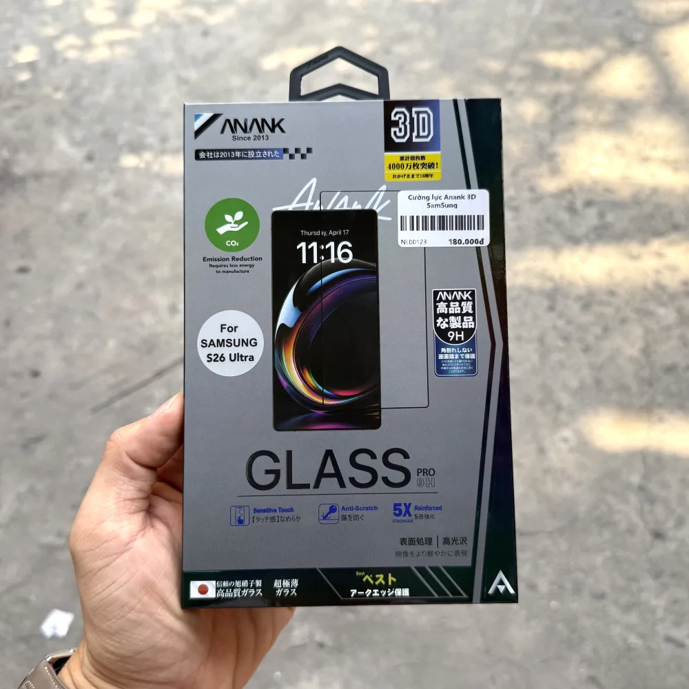 Cường lực Galaxy S26 Ultra trong suốt Anank
