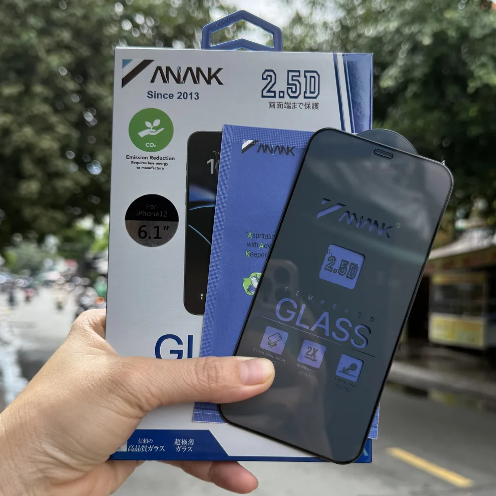 Cường lực iPhone 12/ 12 Pro ANANK 2.5D Nhật Bản