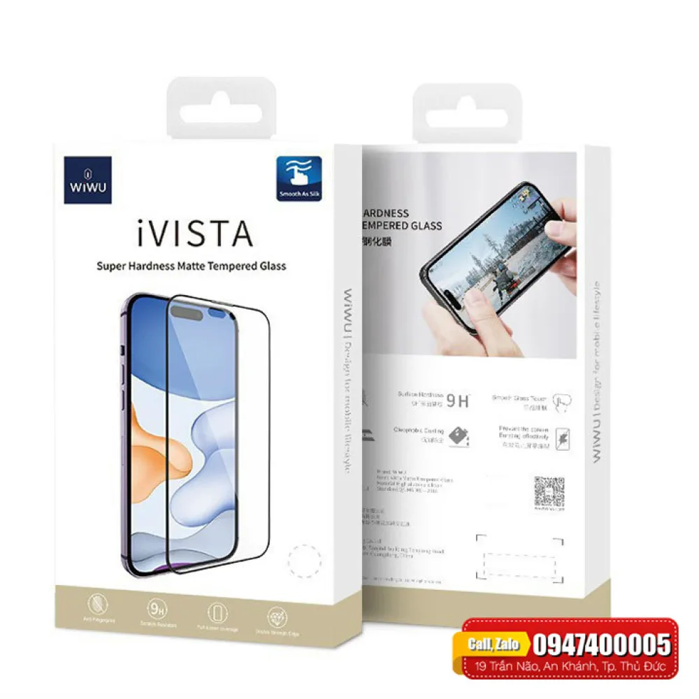 Cường lực chống vân tay WiWU cho iPhone