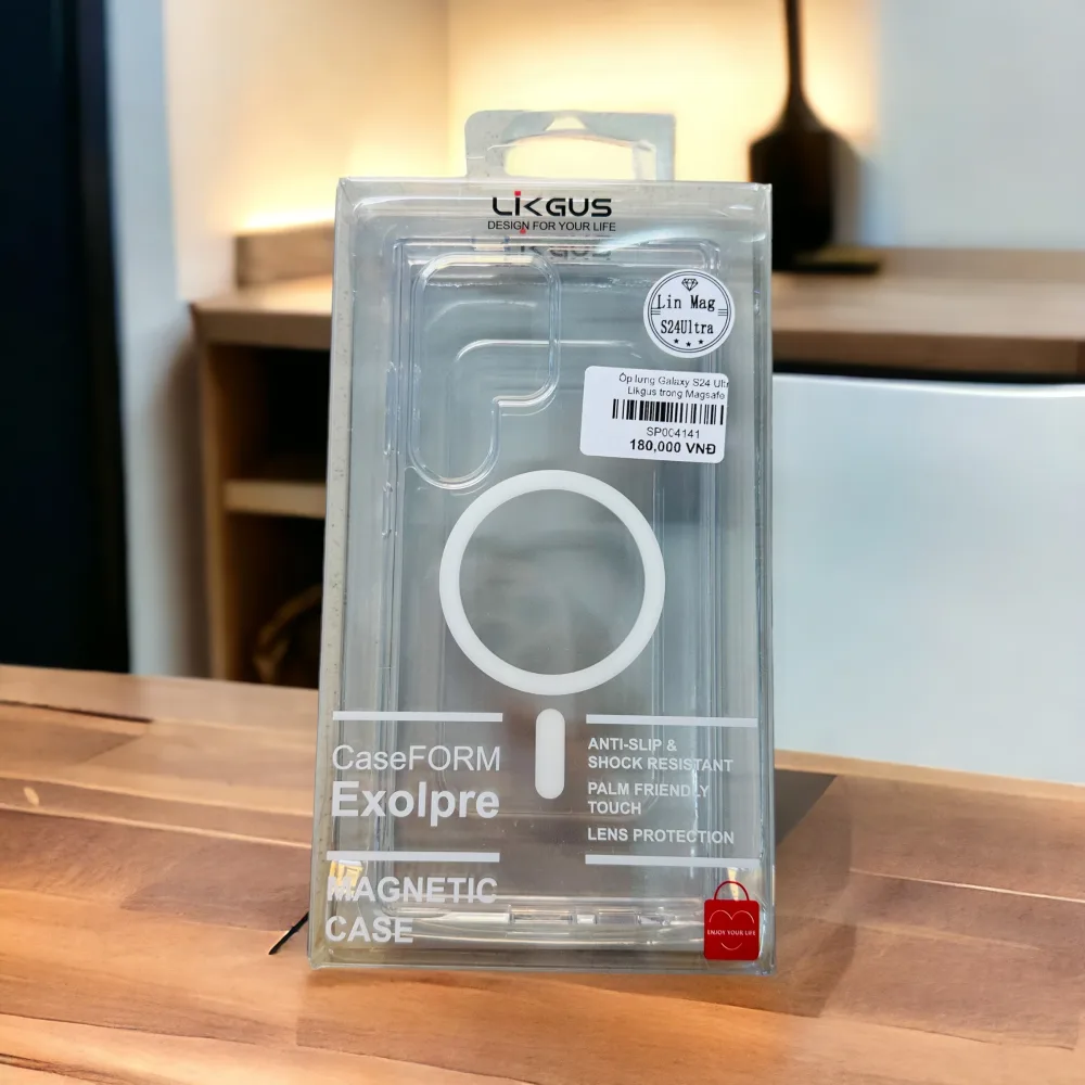 Ốp lưng Galaxy S24 Ultra Likgus Magsafe trong suốt