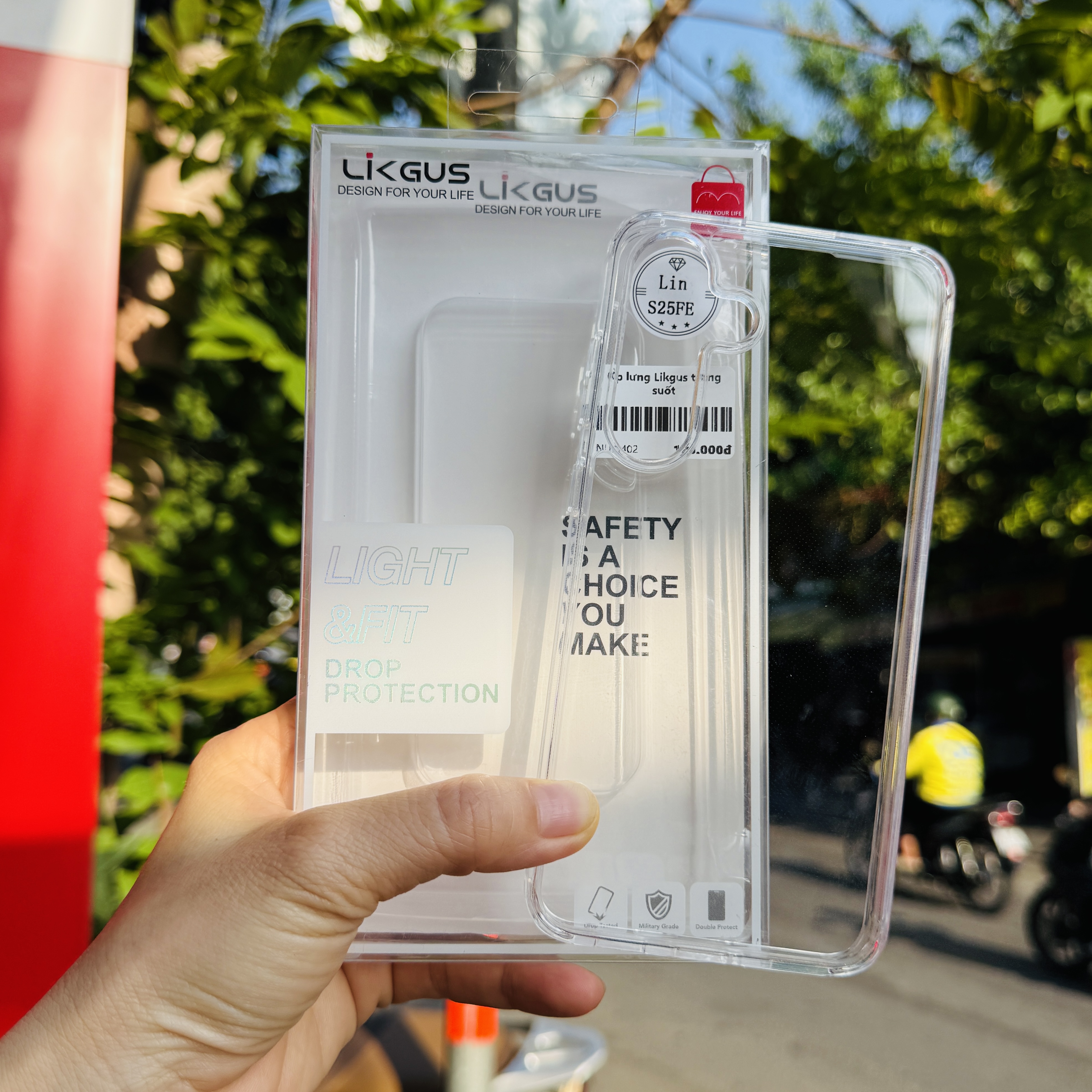 Ốp lưng Galaxy S25 Fe trong suốt Likgus