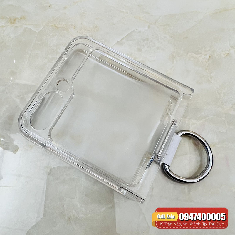 Ốp lưng Galaxy Z Flip 5 Likgus trong có ring