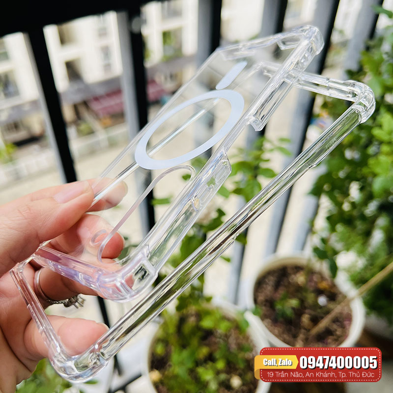 Ốp lưng Galaxy Z Fold 5 Likgus trong suốt có sạc không dây