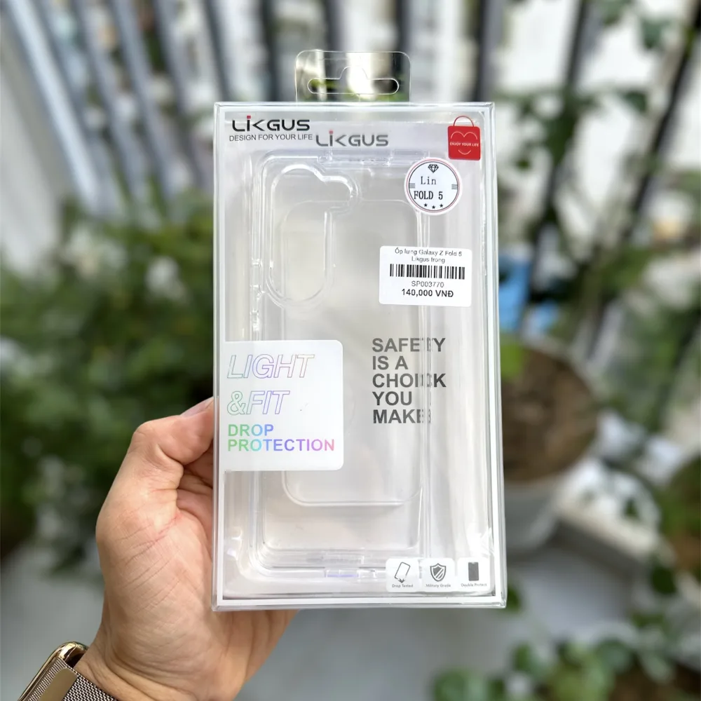 Ốp lưng Galaxy Z Fold5 Likgus trong suốt