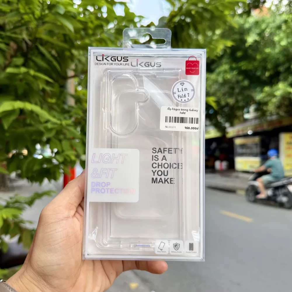 Ốp Lưng Galaxy Z Fold7 / Fold8 Ultra Likgus Trong Suốt Chính Hãng