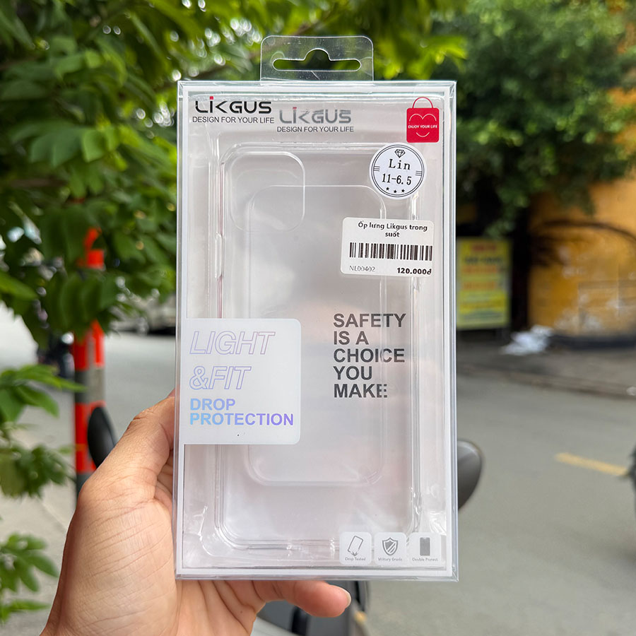 Ốp lưng iPhone 11/11 Pro/11 Pro Max Likgus trong suốt