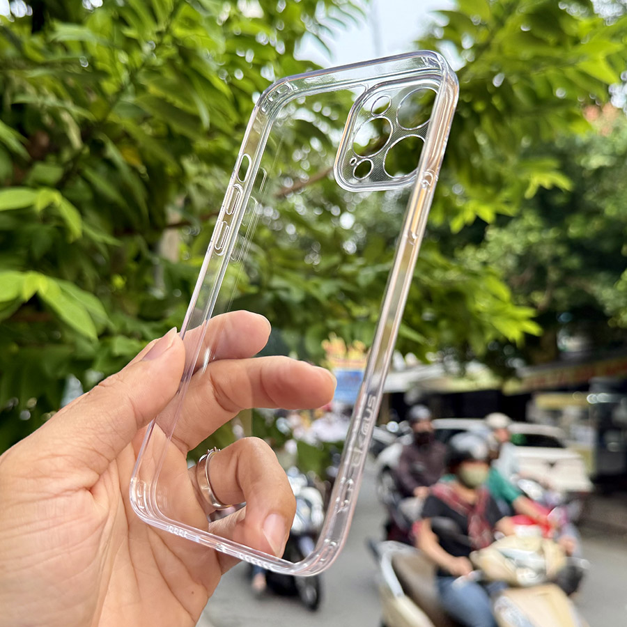 Ốp Lưng iPhone 12 Pro Max Likgus Trong Suốt Viền PU Chính Hãng