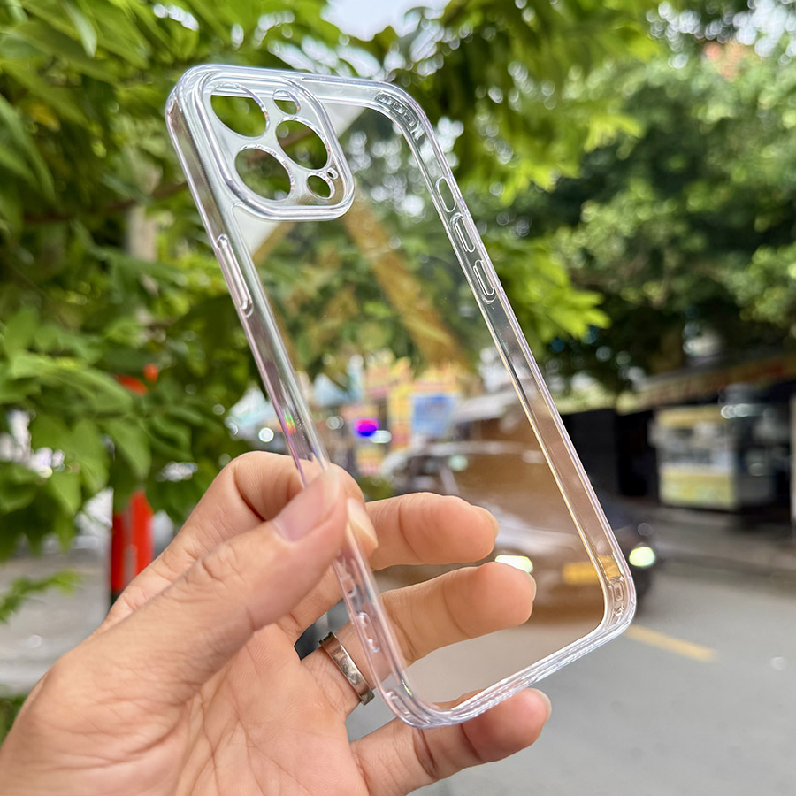 Ốp Lưng iPhone 12 Pro Max Likgus Trong Suốt Viền PU Chính Hãng