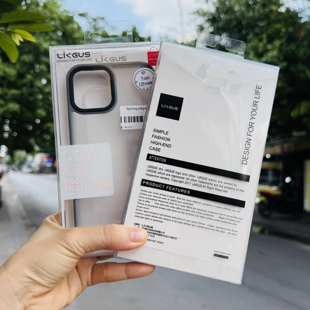 Ốp lưng iPhone 12 Pro Max Likgus viền màu