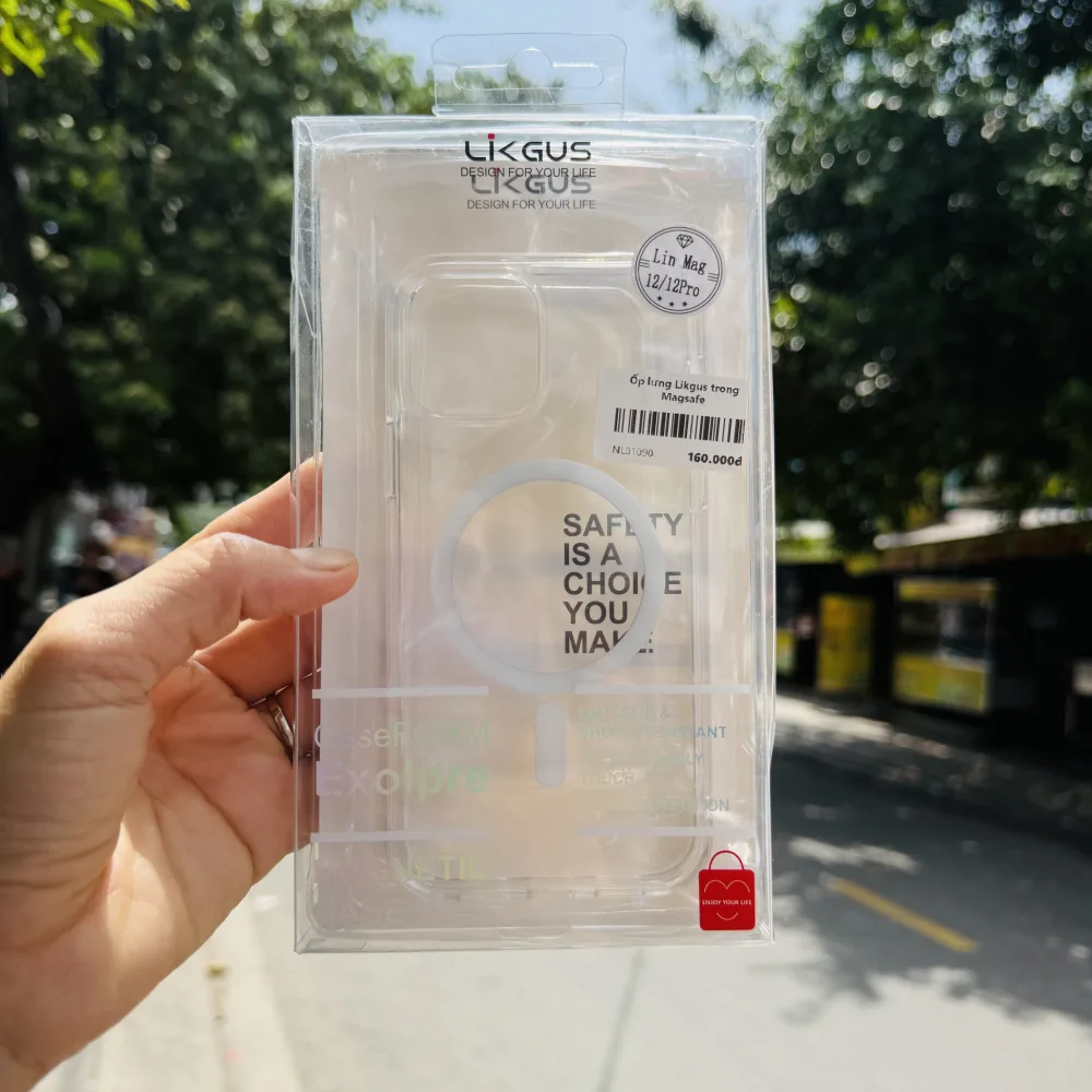 Ốp lưng iPhone 12 Pro Likgus trong suốt Magsafe