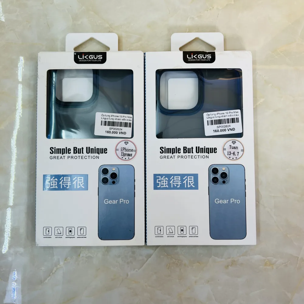Ốp lưng iPhone 13 Pro Max Likgus nhám viền màu