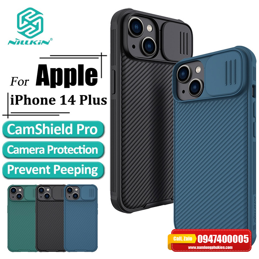 Ốp lưng iPhone 14 Plus Nillkin Camshield Pro chính hãng