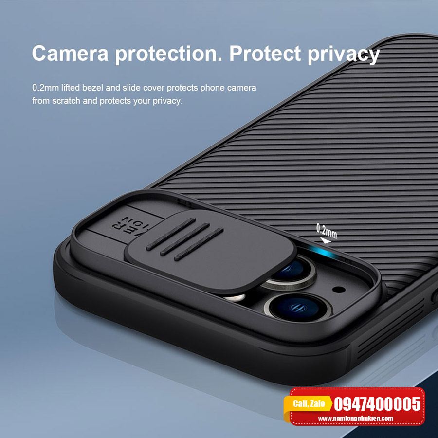 Ốp lưng iPhone 14 Plus Nillkin Camshield Pro chính hãng