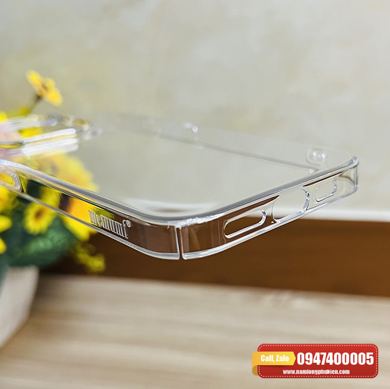 Ốp lưng trong suốt iPhone 14 Pro Memumi không ố vàng