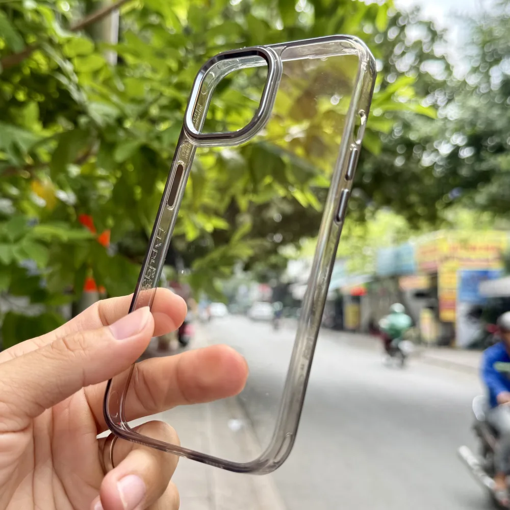 Ốp Lưng iPhone 15 Likgus K-Glass Viền Màu, Nút & Camera Kim Loại Chính Hãng