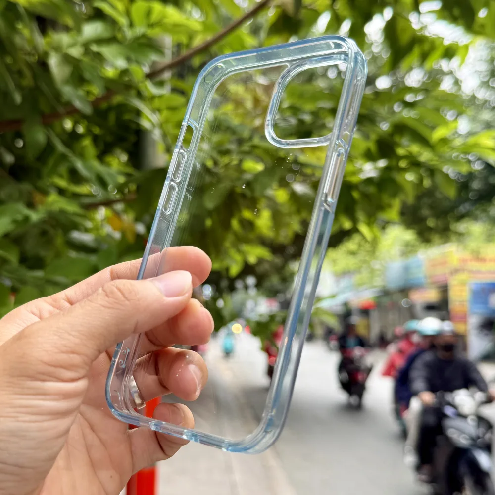 Ốp lưng iPhone 15 Likgus trong viền màu