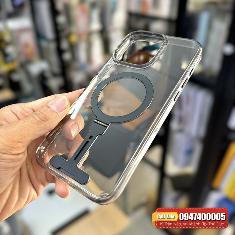 Ốp lưng iPhone 15 Pro Max WiWU Magsafe kệ
