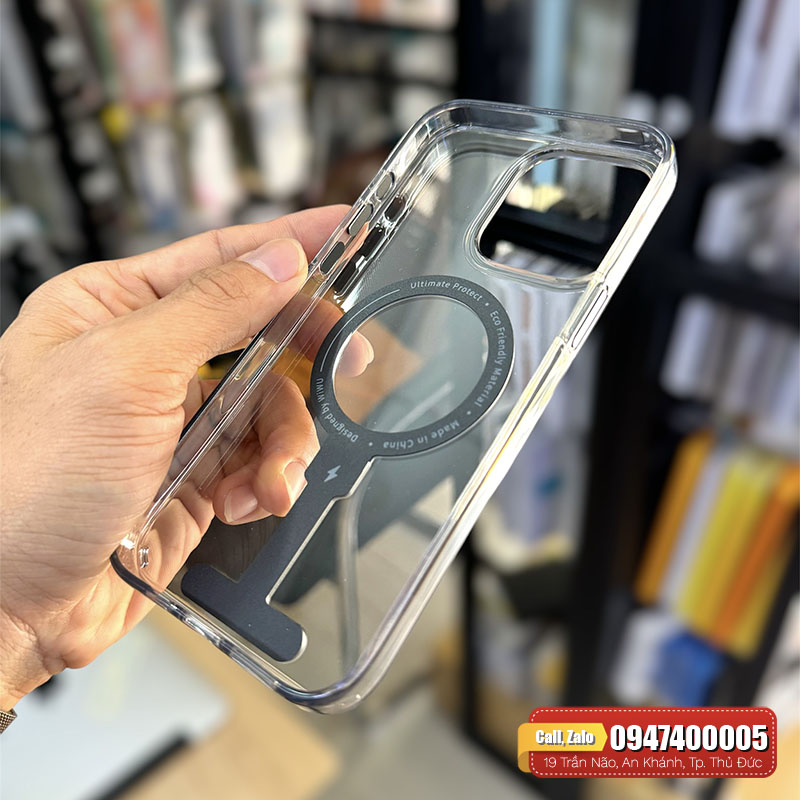 Ốp lưng iPhone 15 Pro Max WiWU Magsafe kệ