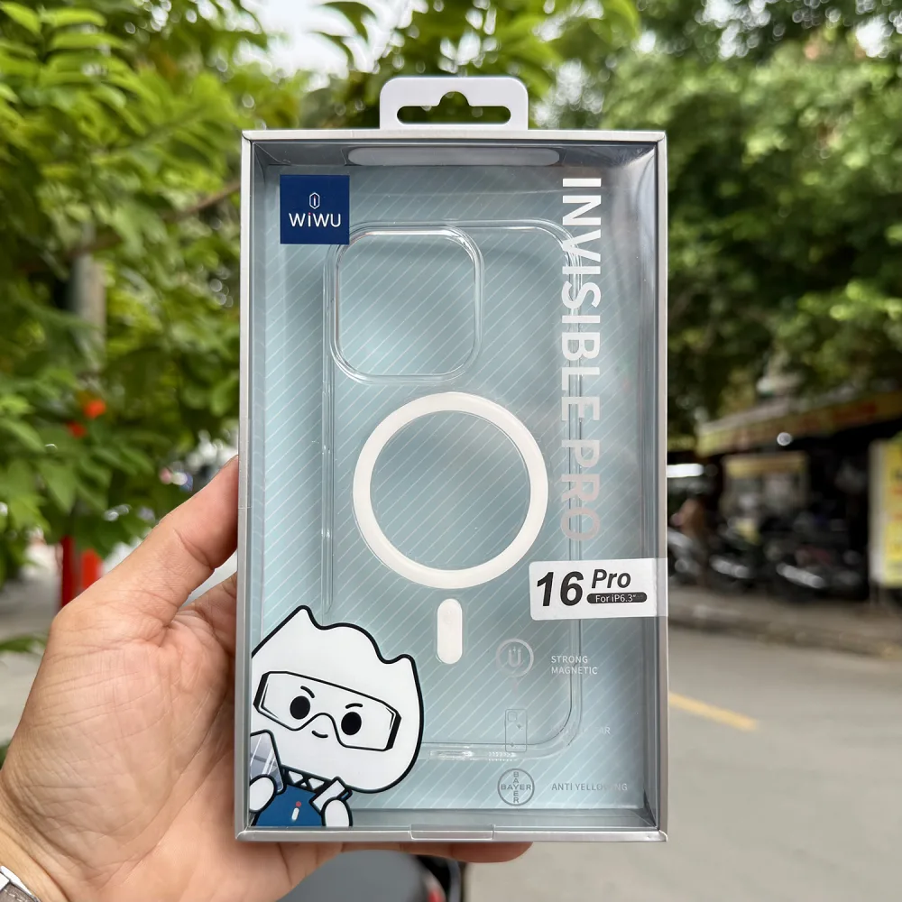 Ốp Lưng iPhone 16 Pro WiWU MagSafe Trong Cứng Chính Hãng Giá Tốt