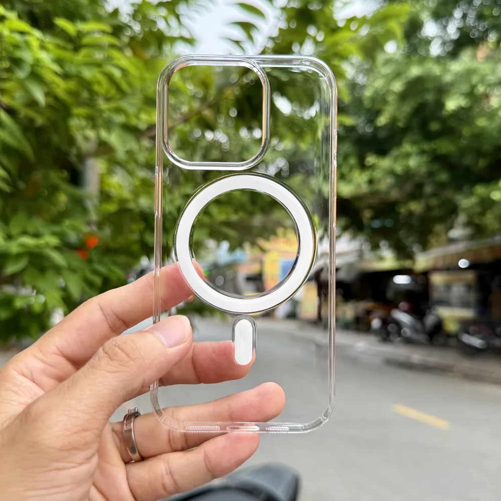 Ốp Lưng iPhone 16 Pro WiWU MagSafe Trong Cứng Chính Hãng Giá Tốt
