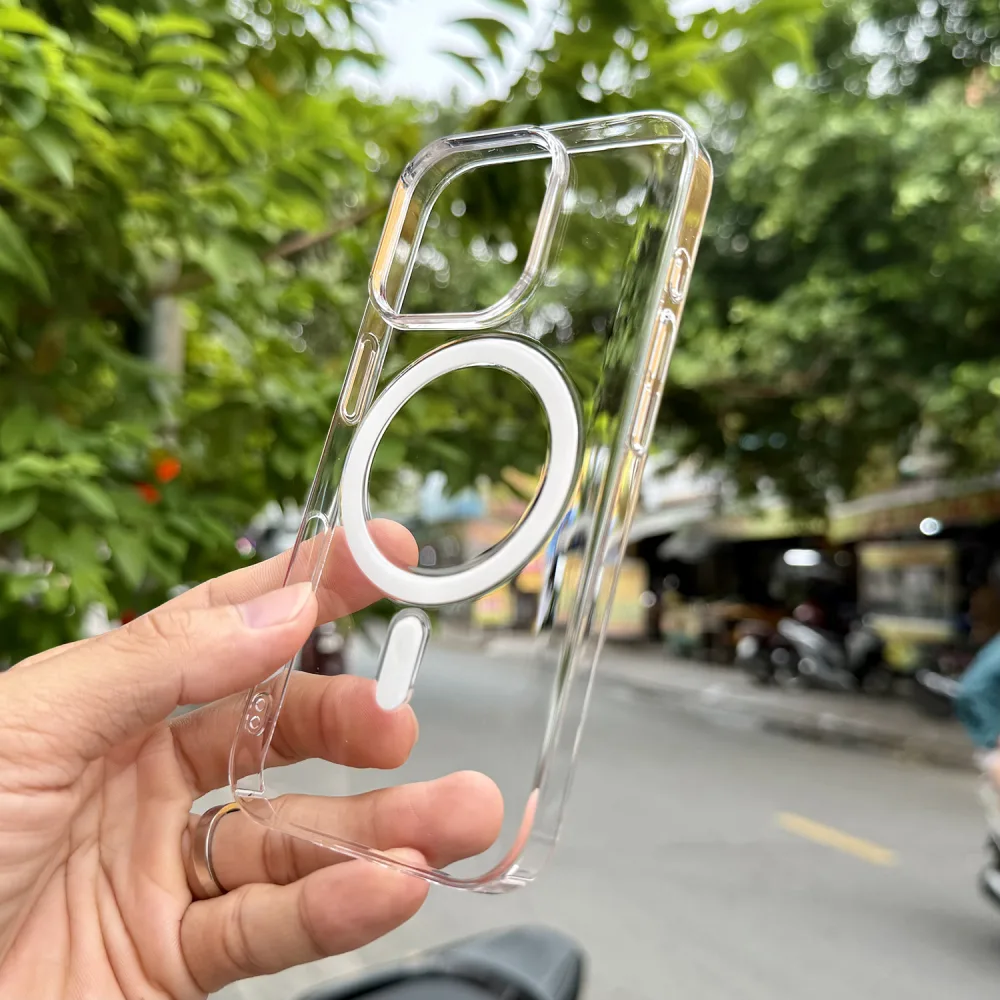 Ốp Lưng iPhone 16 Pro WiWU MagSafe Trong Cứng Chính Hãng Giá Tốt