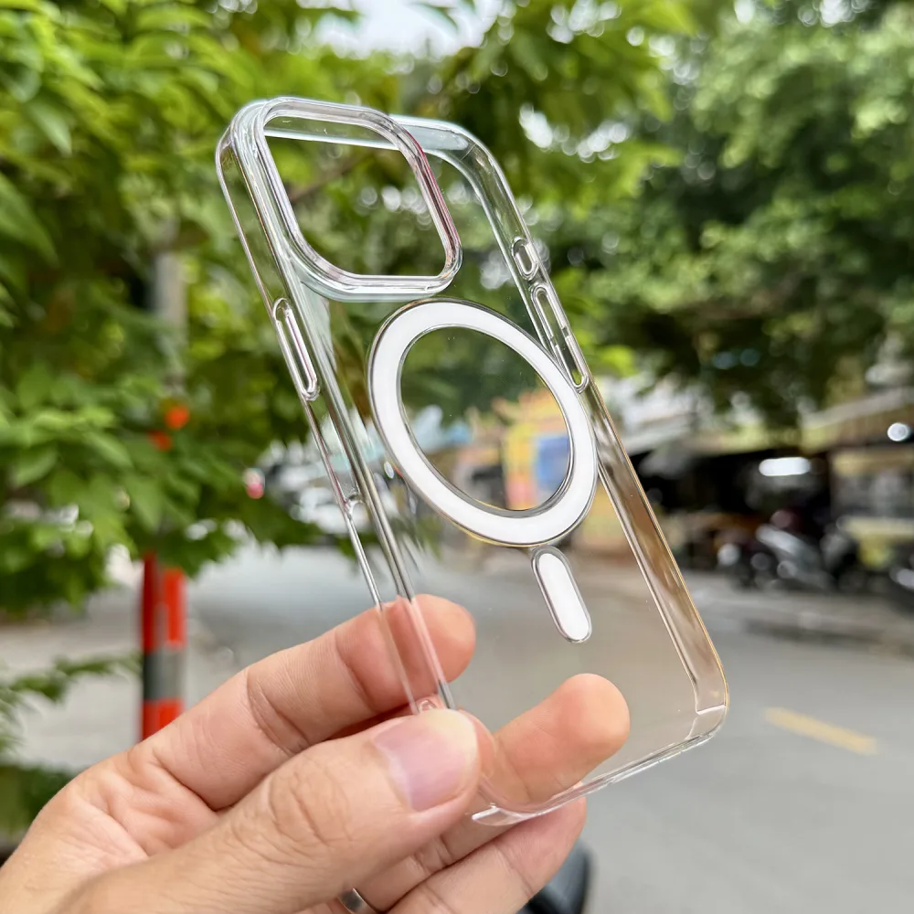 Ốp Lưng iPhone 16 Pro WiWU MagSafe Trong Cứng Chính Hãng Giá Tốt