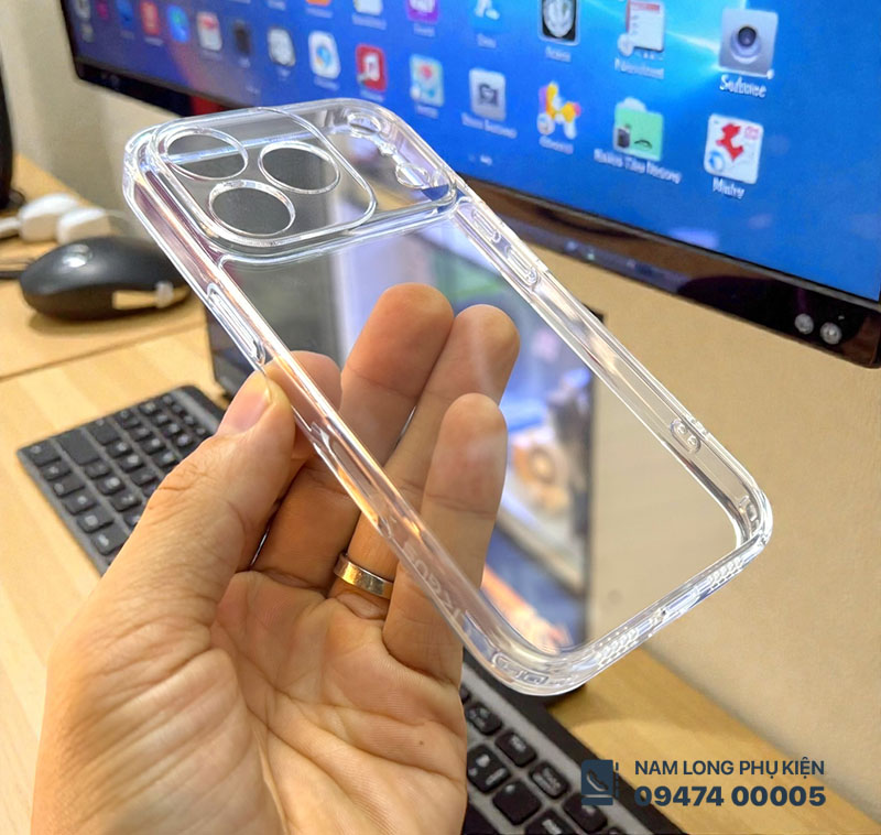 Ốp lưng iPhone 17 Pro/ 18 Pro trong suốt Likgus