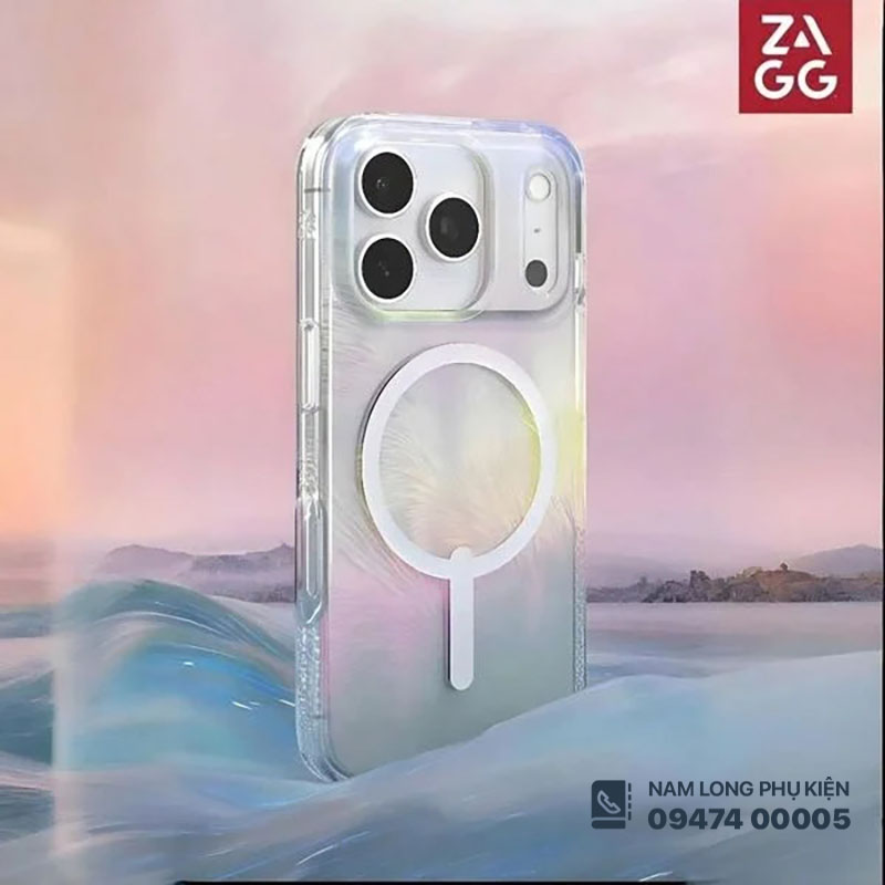 Ốp lưng iPhone 17 Pro Max/ 18 Pro Max ZAGG Milan Snap Iridescent