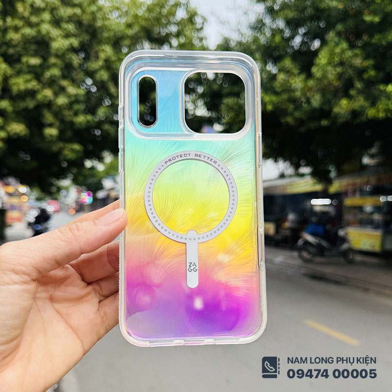 Ốp lưng iPhone 17 Pro Max/ 18 Pro Max ZAGG Milan Snap Iridescent