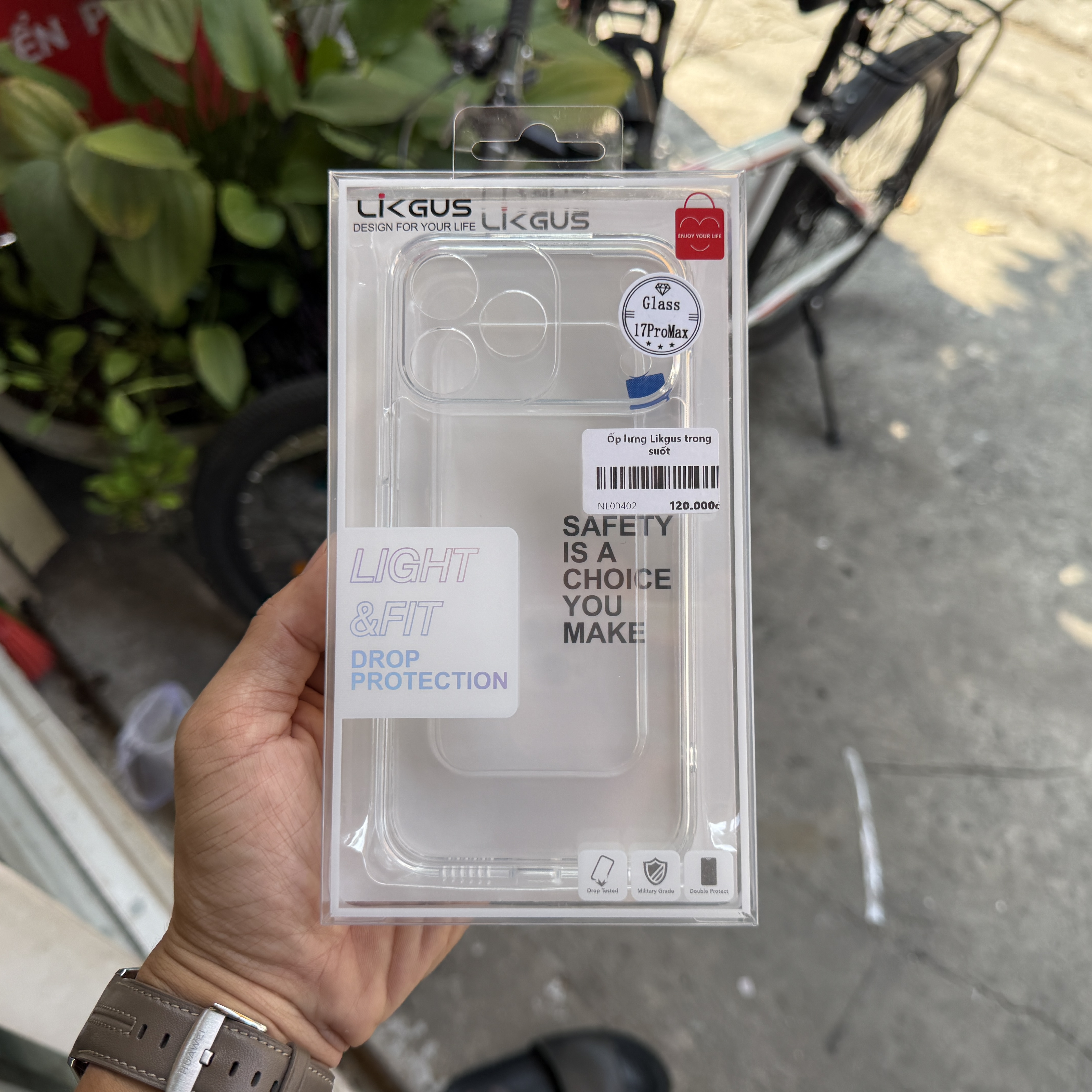 Ốp lưng iPhone 17 Pro Max/ 18 Pro Max trong suốt Likgus