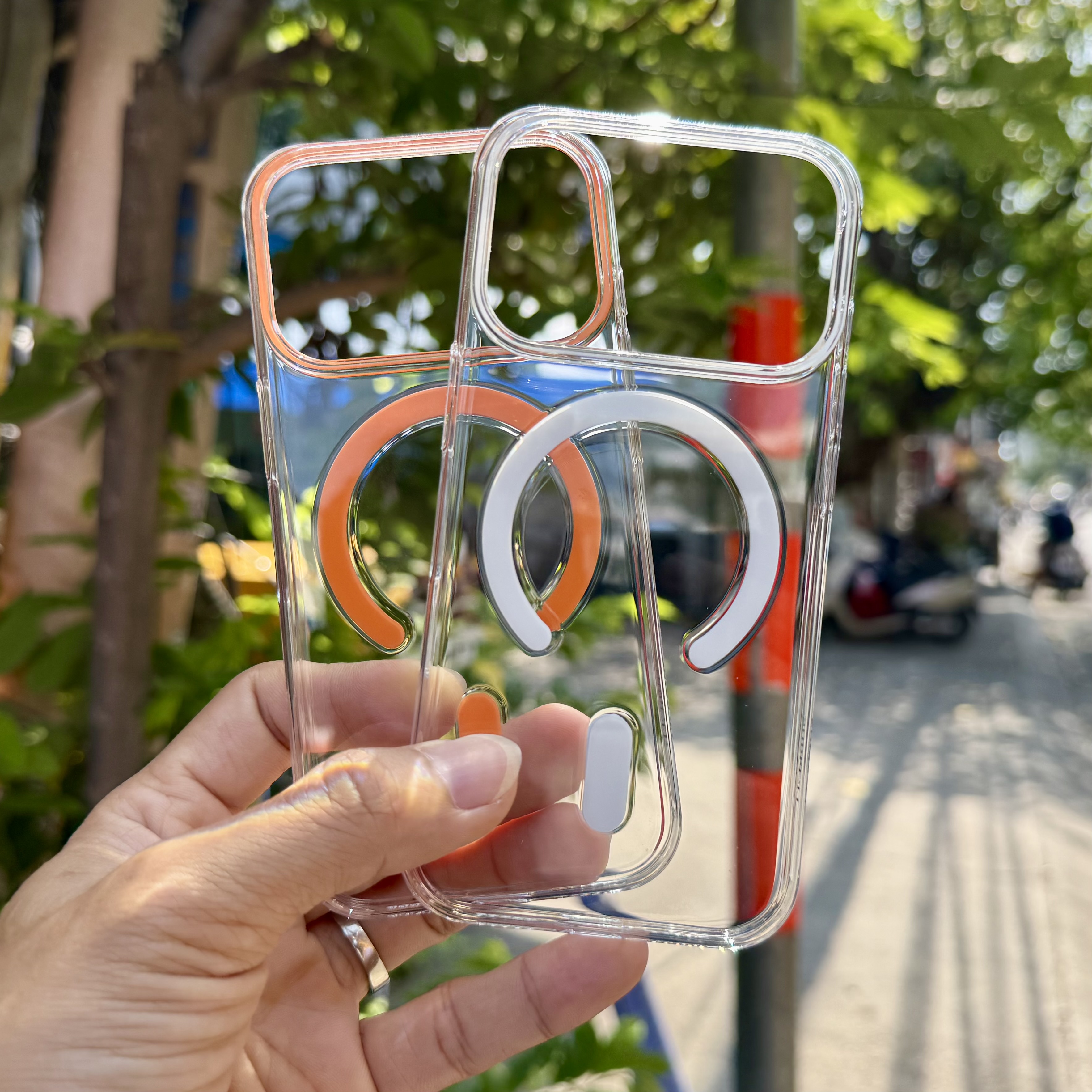 Ốp lưng iPhone 17 Pro trong suốt Magsafe Le Prius