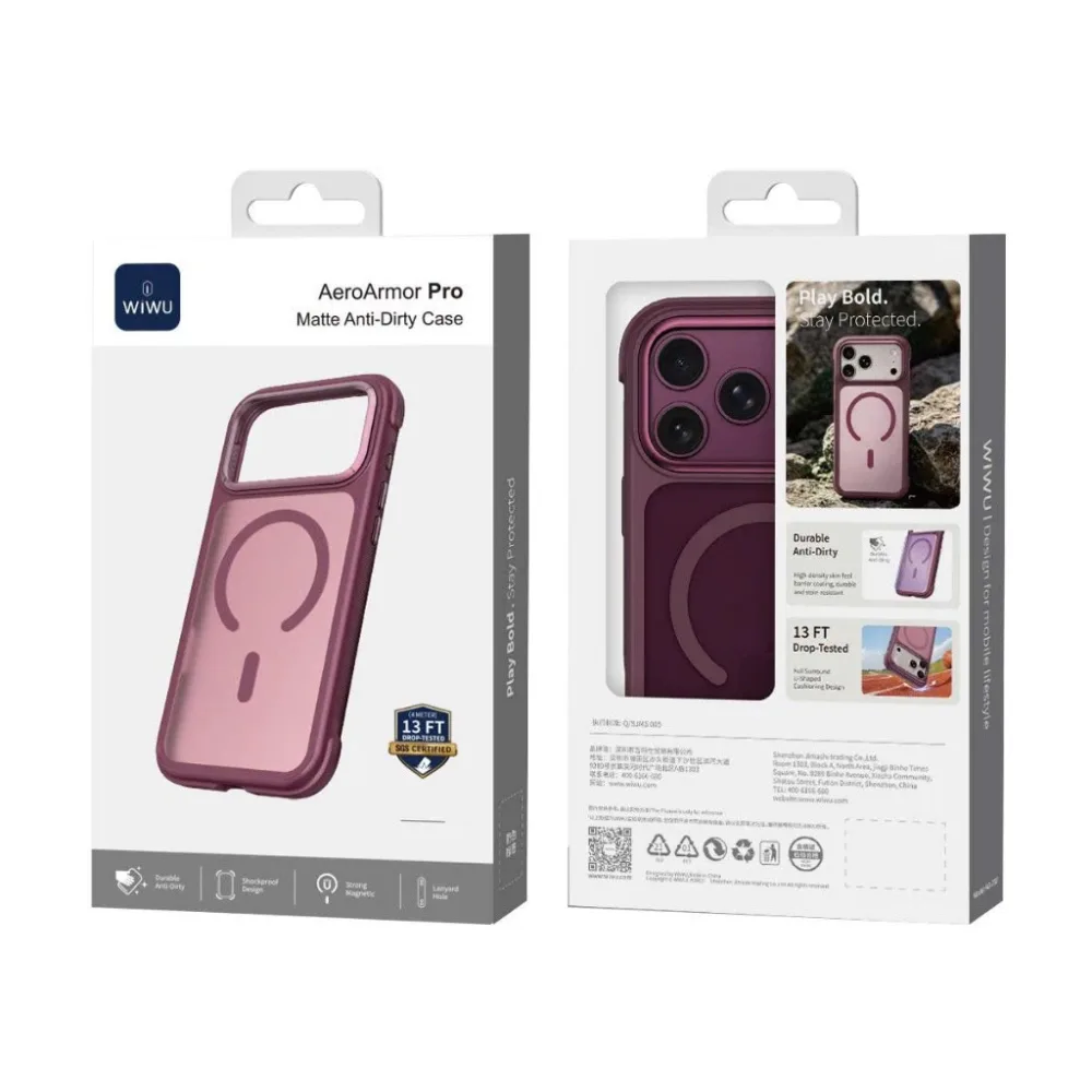 Ốp lưng iPhone 18 Pro WiWU AeroArmor Pro AA-202