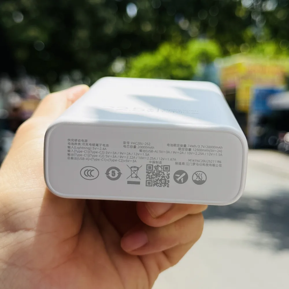 Pin sạc dự phòng 20.000mAh 22.5W Romoss