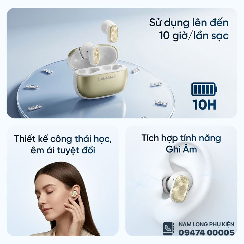 Tai nghe Bluetooth Salaman SE01-NC