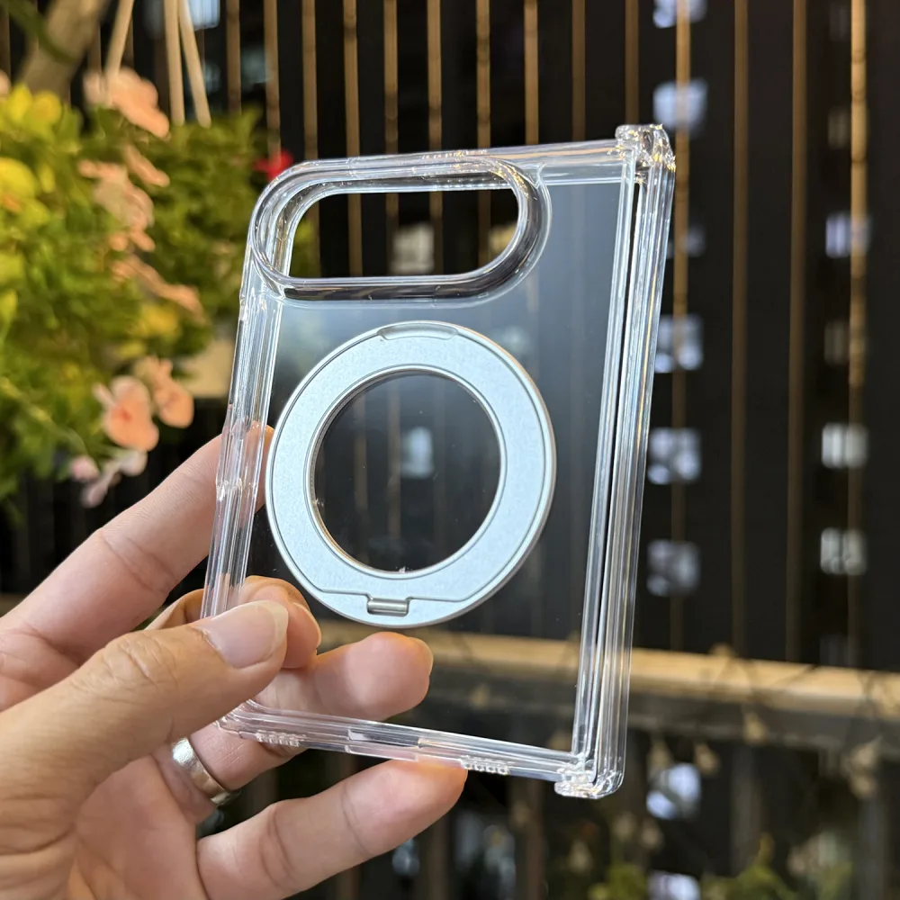 Ốp Lưng KSTDESIGN Trong Suốt Kèm Chân Chống iPhone Duo