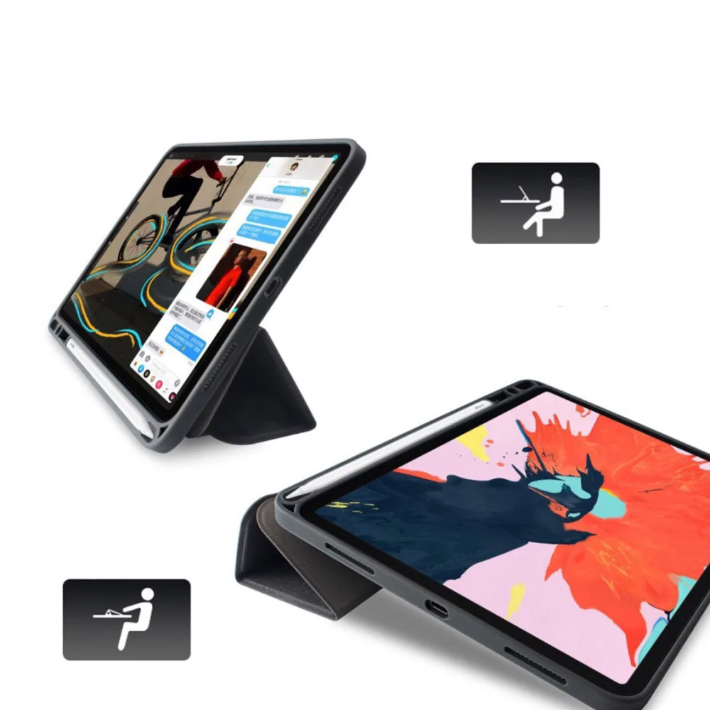 Bao da iPad 10.2 có khay chứa bút chính hãng Mutural