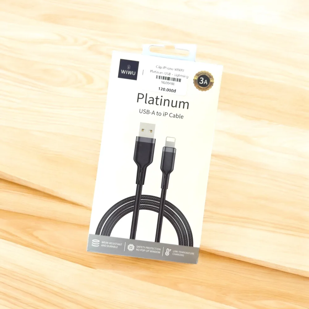 Cáp sạc iPhone USB to Lightning WiWU Platinum C019