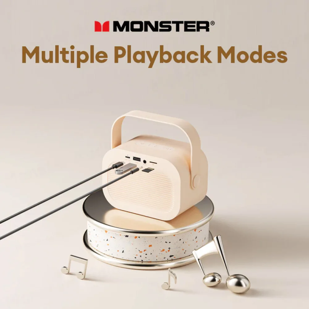 Loa Bluetooth Monster GK600 (kèm 2 mic hát karaoke)
