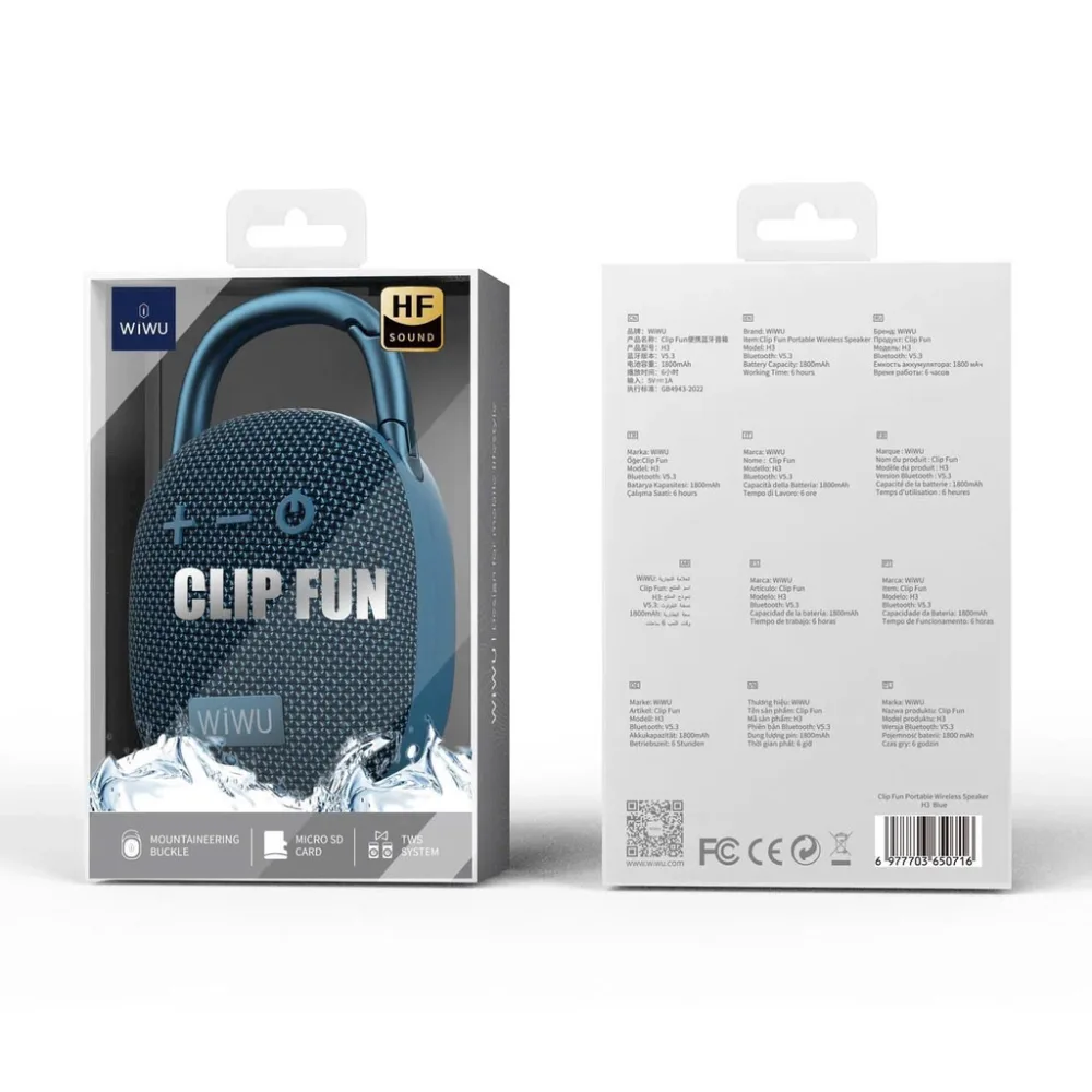 Loa Bluetooth không dây WiWU Clip Fun H3