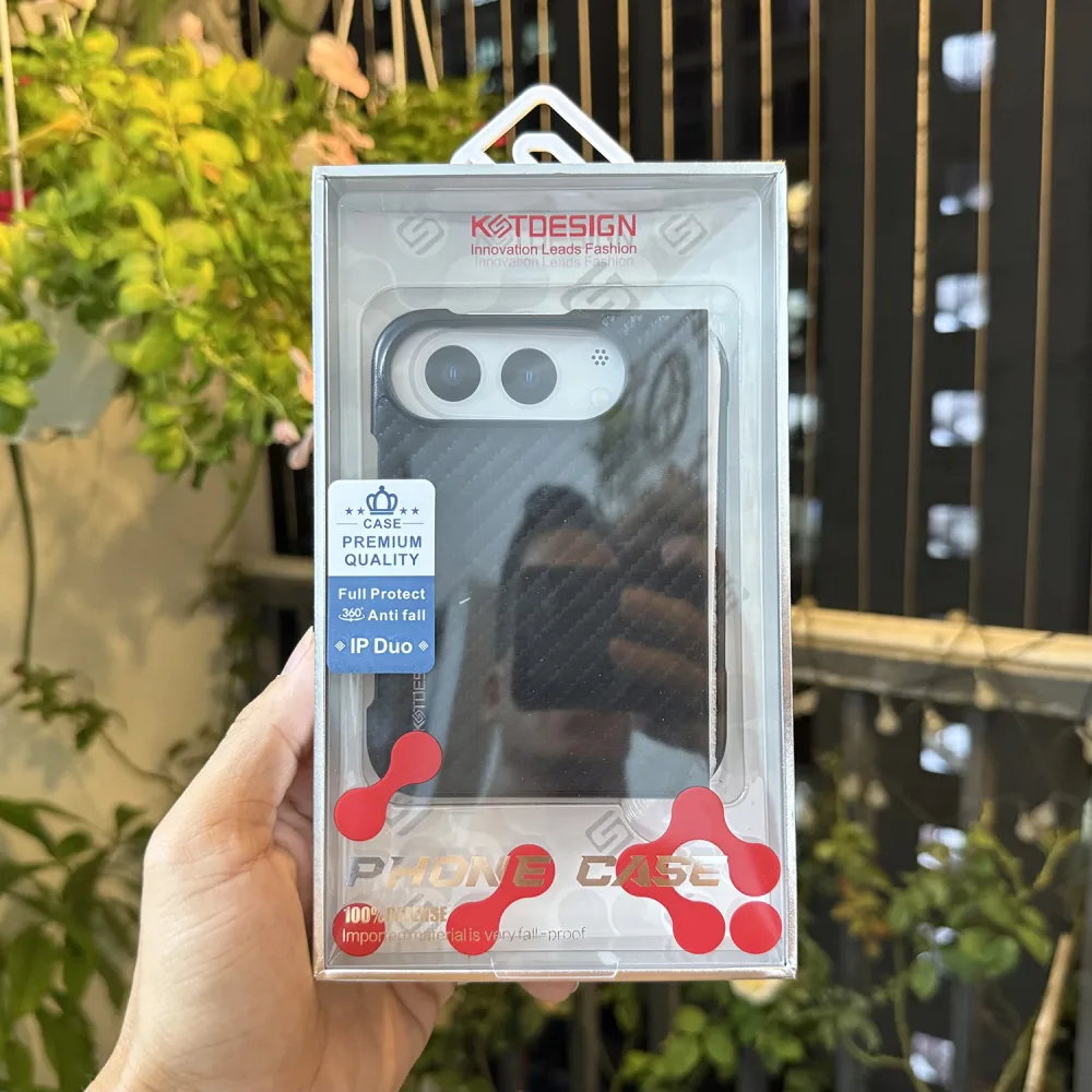 Ốp Lưng KSTDESIGN Vân Carbon iPhone Duo Chính Hãng