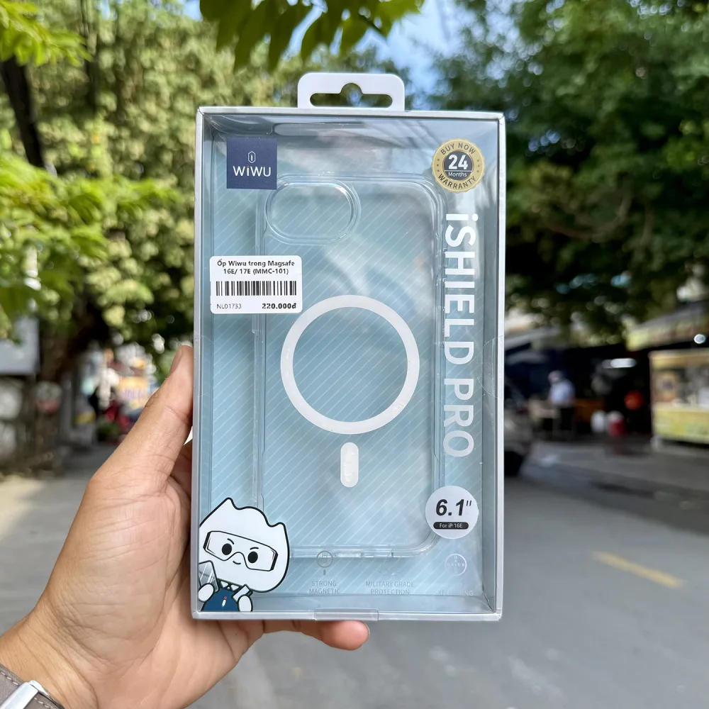 Ốp lưng iPhone 16E trong suốt Magsafe WiWU