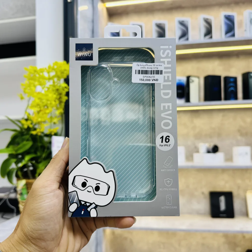 Ốp lưng iPhone 16 trong suốt WiWU ISHIELD EVO