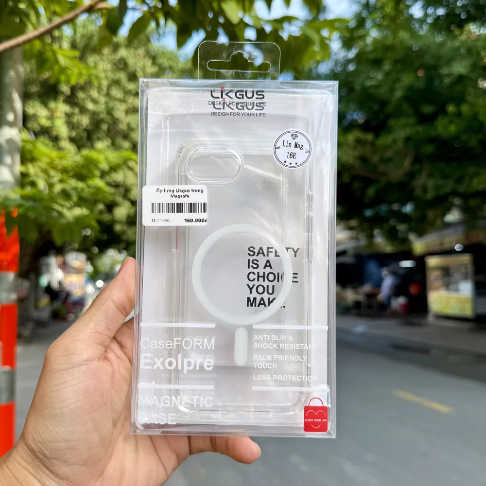 Ốp lưng iPhone 16e trong suốt Magsafe Likgus