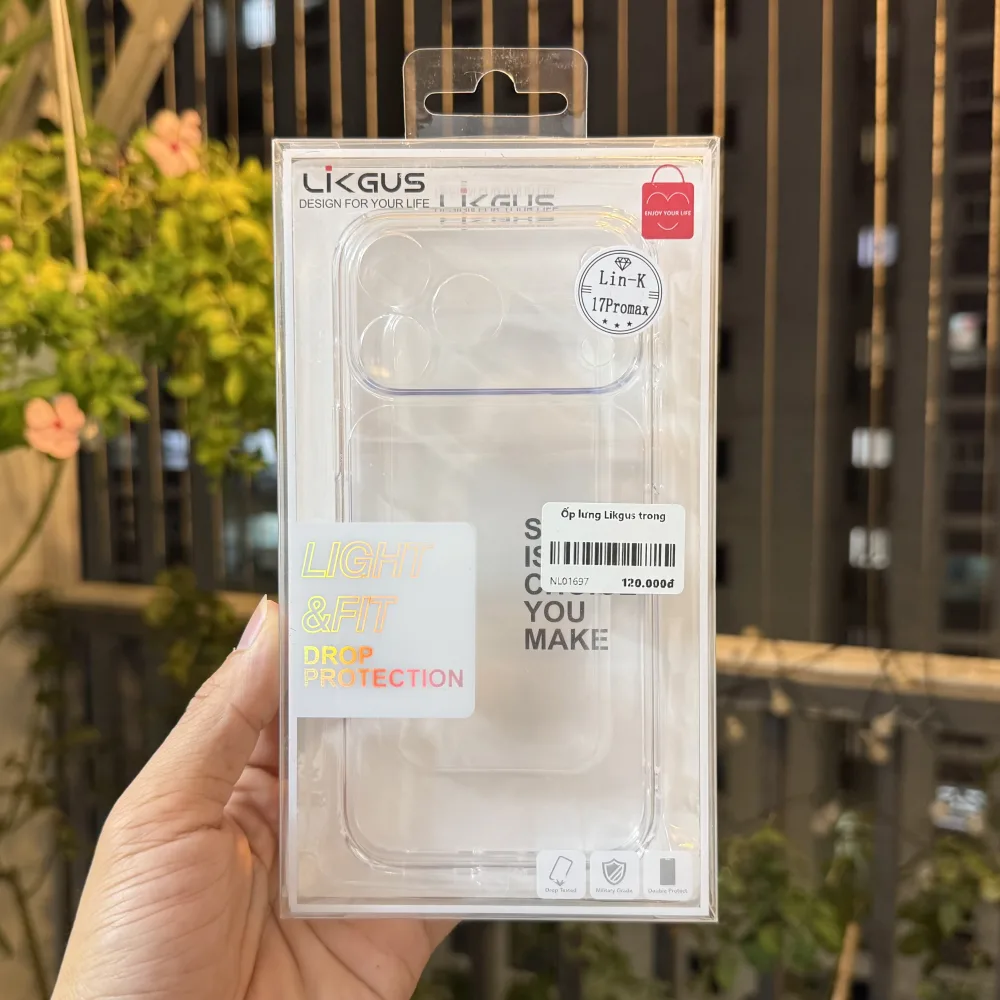 Ốp Lưng iPhone 17 Pro Max/ 18 Pro Max Likgus Khoét Camera