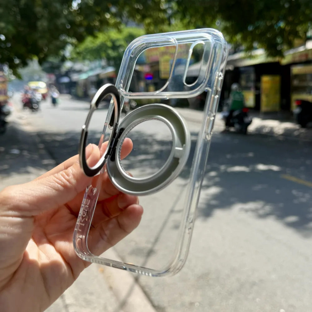 Ốp lưng iPhone 17 Pro Likgus Stand Magsafe