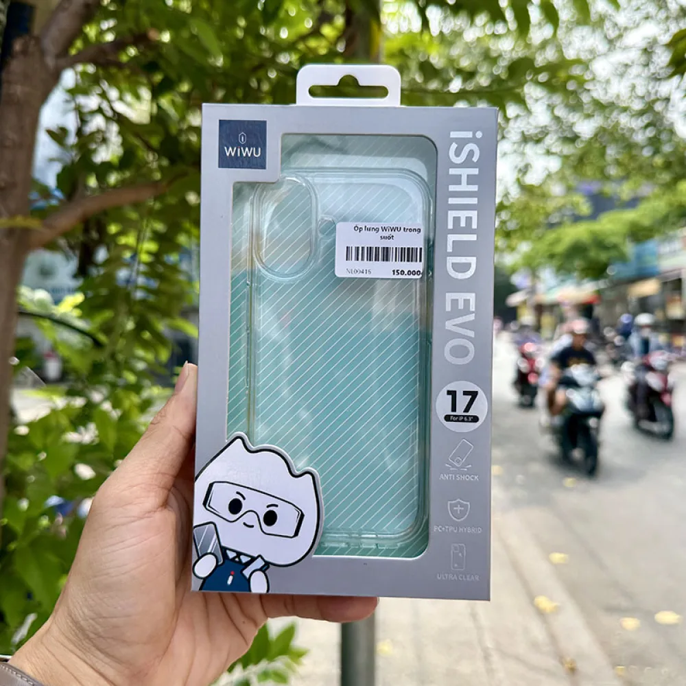 Ốp lưng iPhone 17 trong suốt WiWU