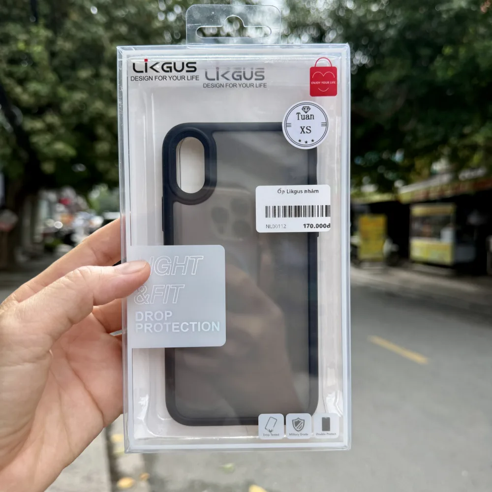 Ốp lưng iPhone X/Xs Likgus nhám